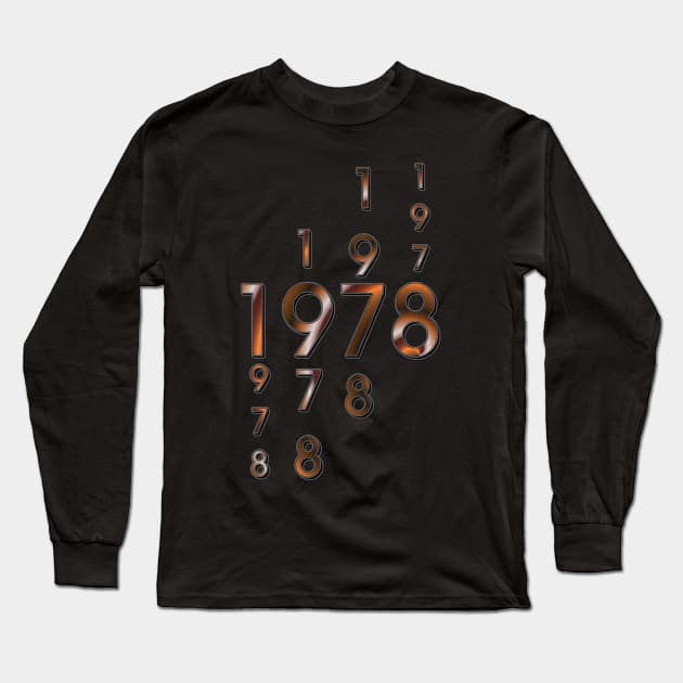 Année de naissance  1978 Long Sleeve T-Shirt by Cartsandra B